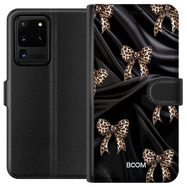 Plånboksfodral till Samsung Galaxy S20 Ultra med Leopard Bow
