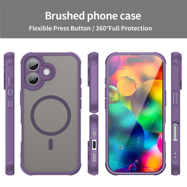 Mobilskal till iPhone 17 MagSafe Anti Drop - Lila Lila