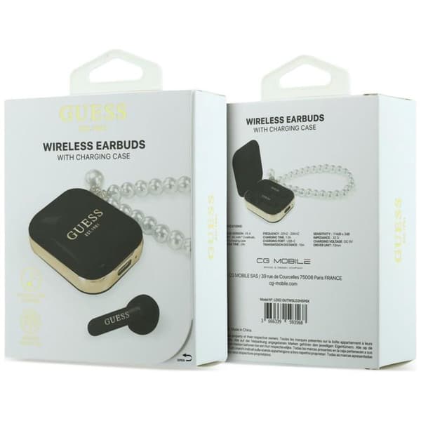 Guess TWS In-Ear Hovedtelefoner Perlerem - Sort Svart