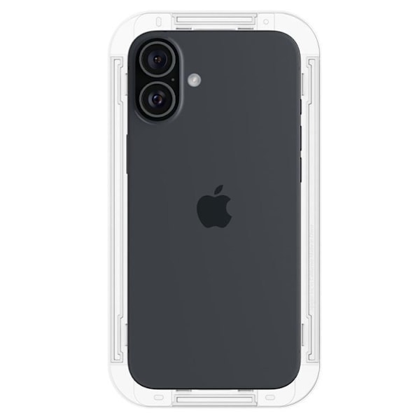 [2-Pack] Spigen iPhone 15/16 Härdat Glas Skärmskydd Privacy Svart