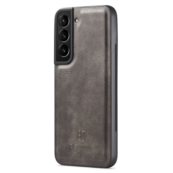 DG.MING Samsung Galaxy S23 Plånboksfodral i Äkta läder - Grå