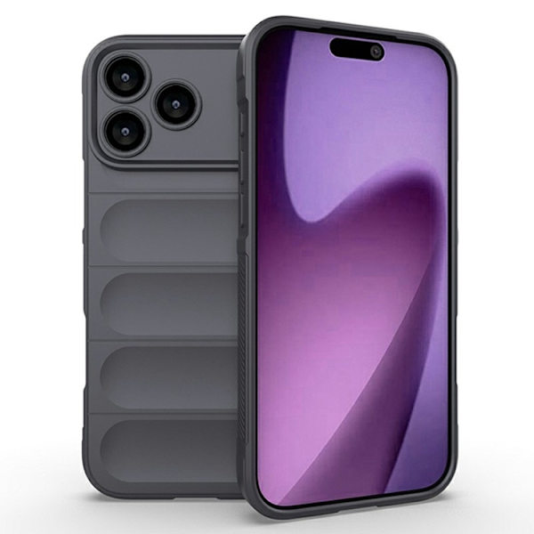 AMORUS Mobilskal till iPhone 17 Pro Max Shockproof TPU Rugged - Grå Grå