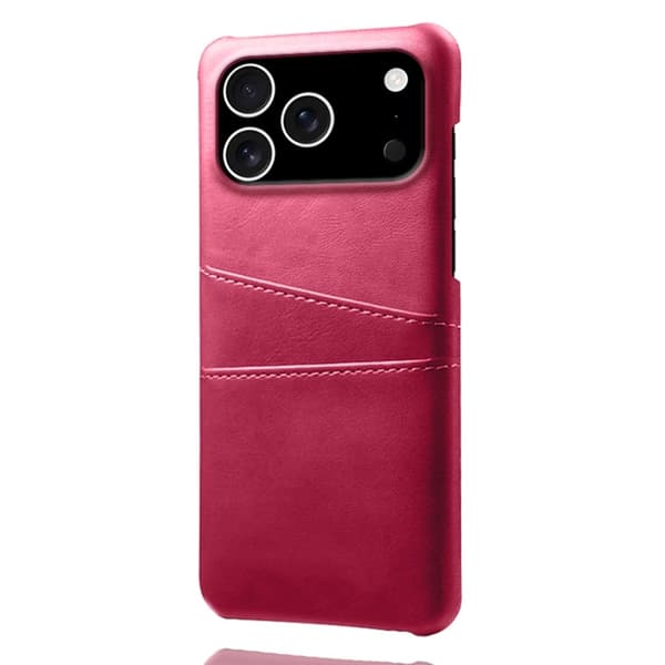 Mobilskal till iPhone 17 Pro Korthållare Dual - Rosé Rosa