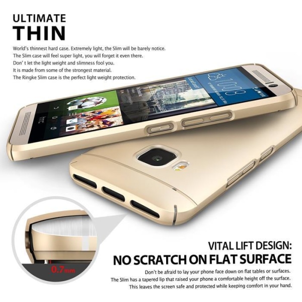 Ringke Slim Skal till HTC One M9 - Svart Svart