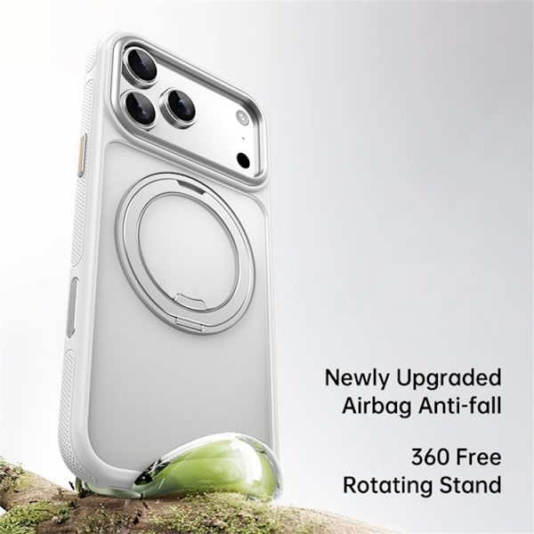 Mobilskal till iPhone 17 Pro MagSafe Kickstand TPU PC - Vit Vit