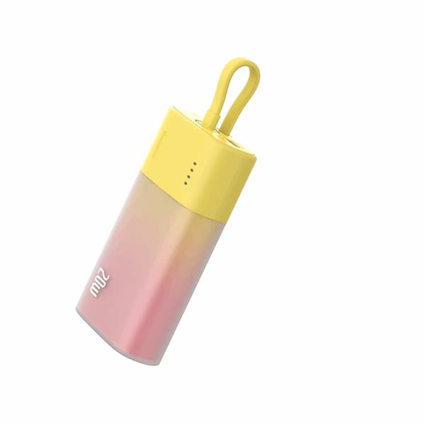 Baseus Powerbank 5200mAh Popsicle 20W - Gul/Rosa Rosa