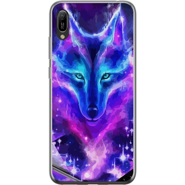 Mobilcover til Huawei Y6 Pro (2019) med Neon Ulv
