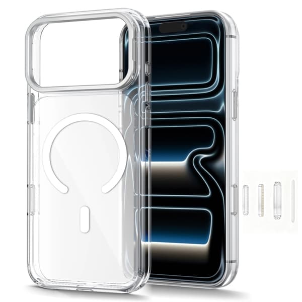 Tech-Protect Mobilskal För iPhone 18 Pro Max Magsafe Magstand - Clear