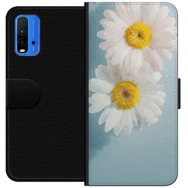 Plånboksfodral till Xiaomi Redmi Note 9 4G med Sommarblommor
