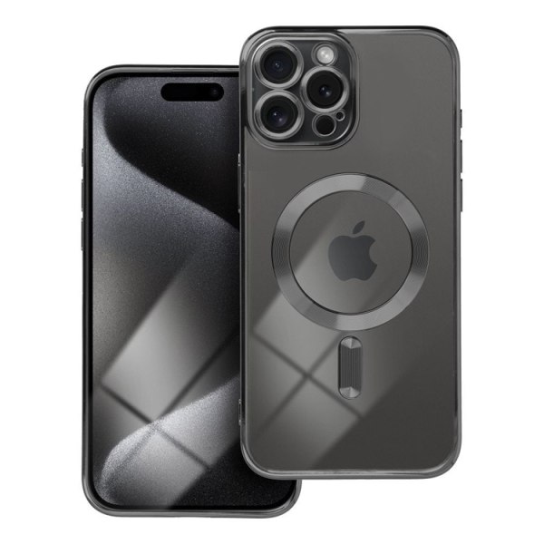 iPhone 15 Pro Max matkapuhelimen suojakuori Magsafe Electro - musta