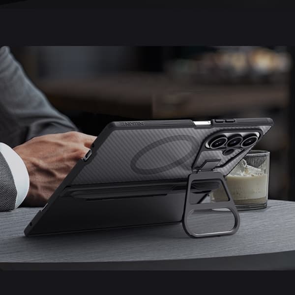 NILLKIN Mobilskal till Galaxy Z Fold 7 MagSafe Stylus CamShield Prop Grå