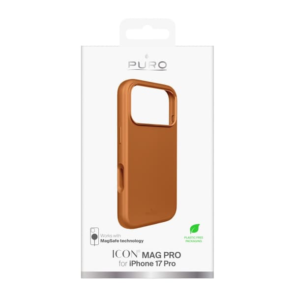 Puro Mobilskal till iPhone 17 Pro Magsafe Liquid Silikon - Orange Orange