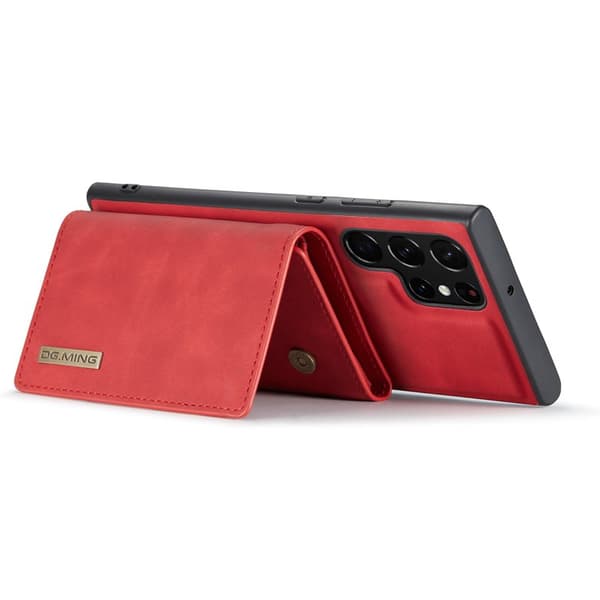 DG.Ming Plånboksfodral för Samsung Galaxy S26 Ultra Magnetiskt PU + TPU - Röd