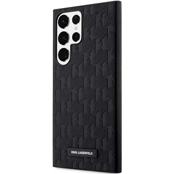 Karl Lagerfeld Galaxy S23 Ultra Skal Saffiano Mono Metal Logo - Svart Svart