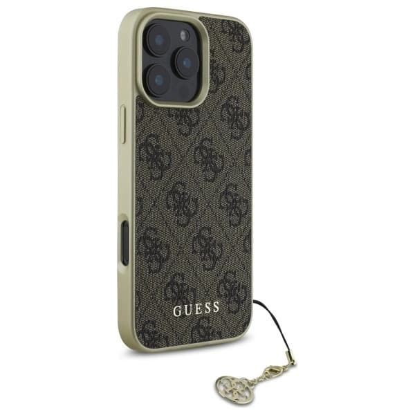 Guess Mobilskal till iPhone 16 Pro 4G Charms Collection - Brun Brun
