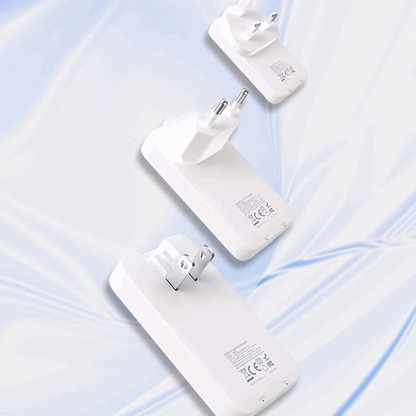 Dudao hurtigoplader GaN 65W A65Q USB-A/USB-C PD Ultratynd Vit