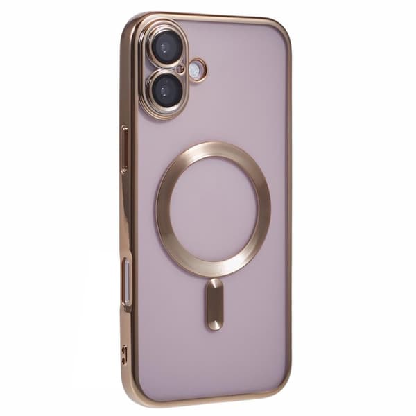 X-LEVEL Mobilskal till iPhone 16 Plus Magnetiskt TPU Guld