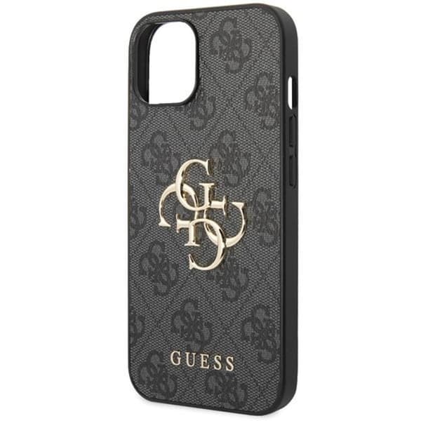 Guess iPhone 15 Mobilskal Big Metall Logo - Grå Grå