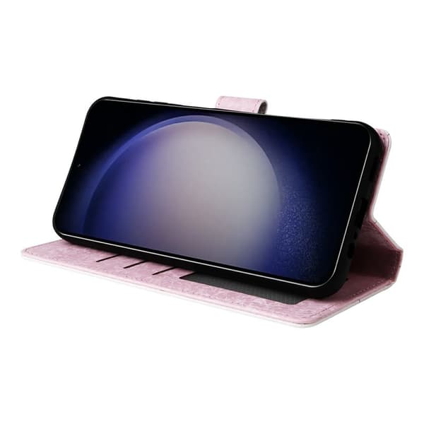Samsung Galaxy S26 / S26 Pro Plånboksfodral RFID Skydd Konstläder Blomma