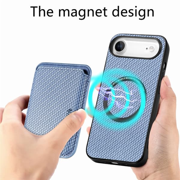 Mobilskal till iPhone Air Detachable Korthållare - Blå Blå