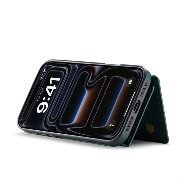 DG.MING M5 Series Mobilskal till iPhone 17 Pro Max Magnetiskt Konstläder Grön