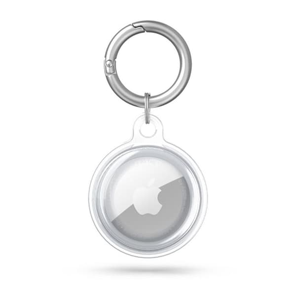 Tech-Protect Airtag 1/2 hållare med nyckelring - Transparent Transparent