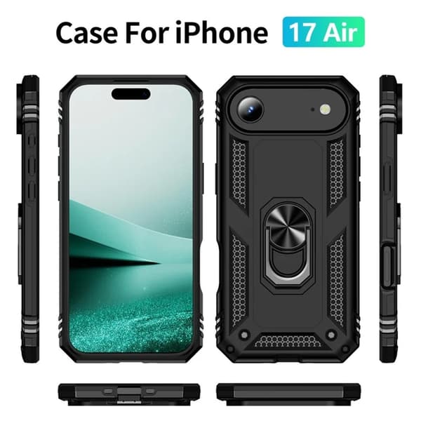 Mobilskal till iPhone Air med Kickstand - Svart Svart