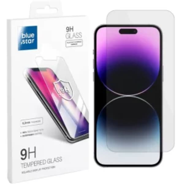 Blue Star iPhone 15 Plus Karkaistu lasi Näytönsuoja - Clear