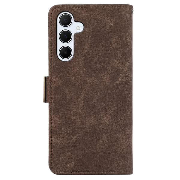 ABEEL Samsung Galaxy S25/S24 Plånboksfodral Konstläder RFID Brun