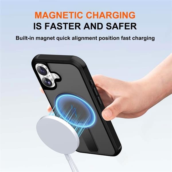 Mobilskal till iPhone 17 MagSafe Kickstand - Svart Svart