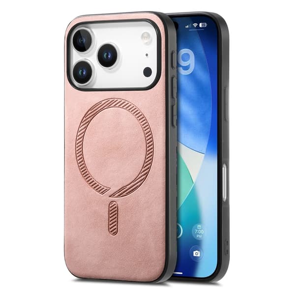 Mobilskal till iPhone 17 Pro Max MagSafe Skin-touch - Rosa Rosa