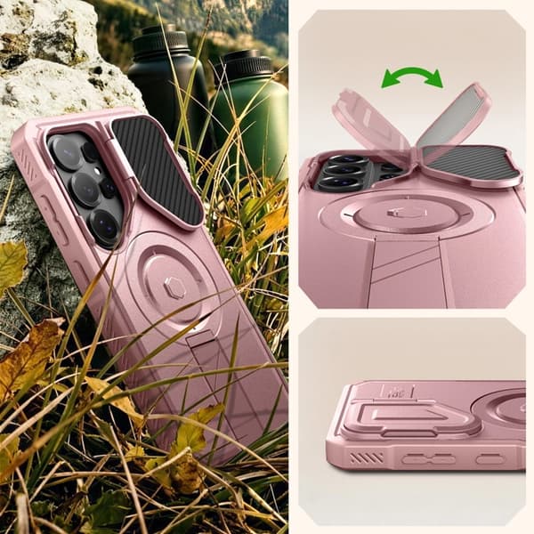 Tech-Protect Mobilskal För Galaxy S26 Ultra Magsafe Kevlar 2-Set - Rosa