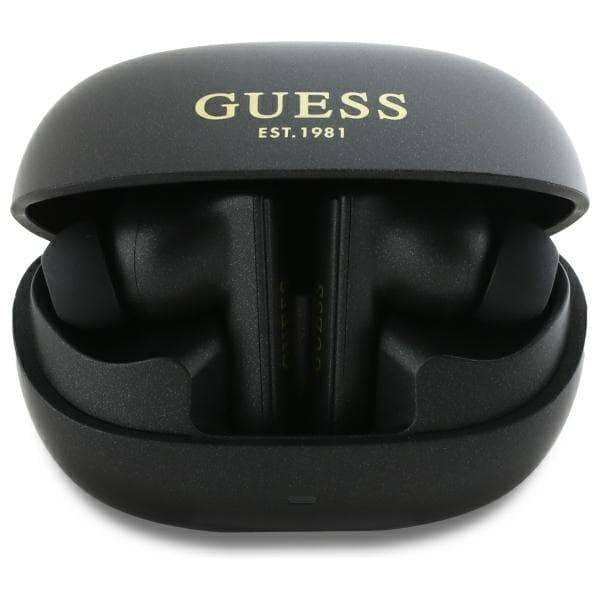Guess TWS In-Ear Hörlurar Bluetooth Capsule Printed Logo - Svart Svart