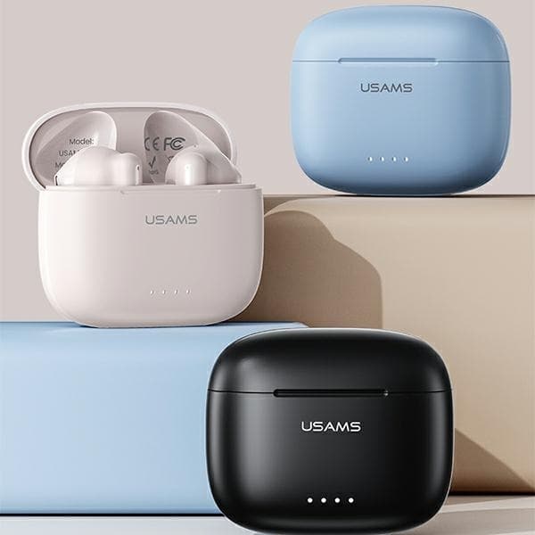 USAMS US14-serie Bluetooth Hörlurar 5.3 TWS - Blå