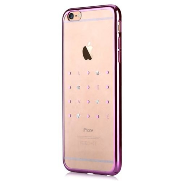Devia Crystal Love iPhone 6 / 6S:lle - vaaleanpunainen Pink
