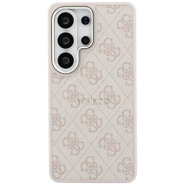 Guess Mobilskal För Galaxy S26 Ultra MagSafe 4G Embossed Ring - Rosa Rosa