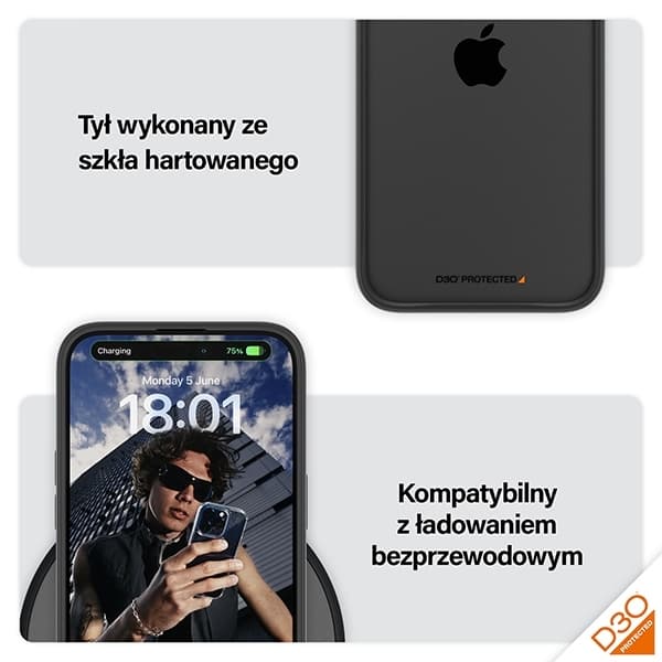 PanzerGlass telefontaske til iPhone 15 Pro Max D3O 2xMilitær