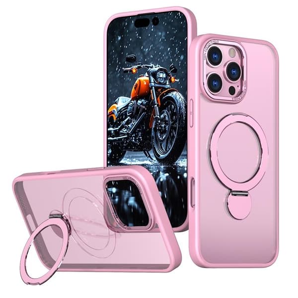 Mobilskal till iPhone 15 Pro Max MagSafe Rotating Kickstand Rosa