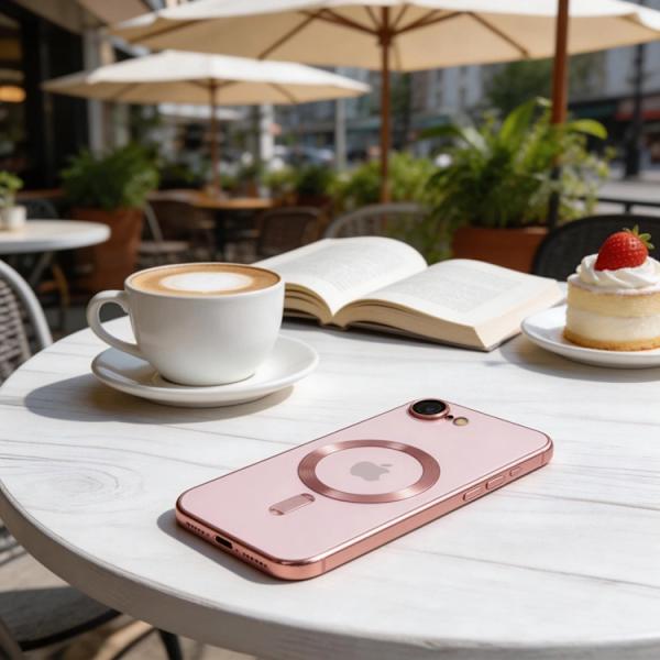 Tech-Protect Mobilskal För iPhone 16e/17e Magsafe Magflex - Rosa Guld Roséguld