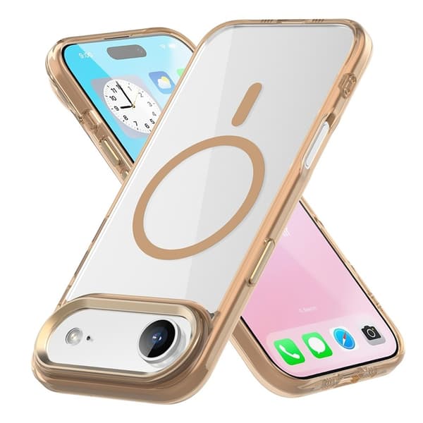 Mobilskal till iPhone Air MagSafe TPU+PC Transparent - Guld Guld