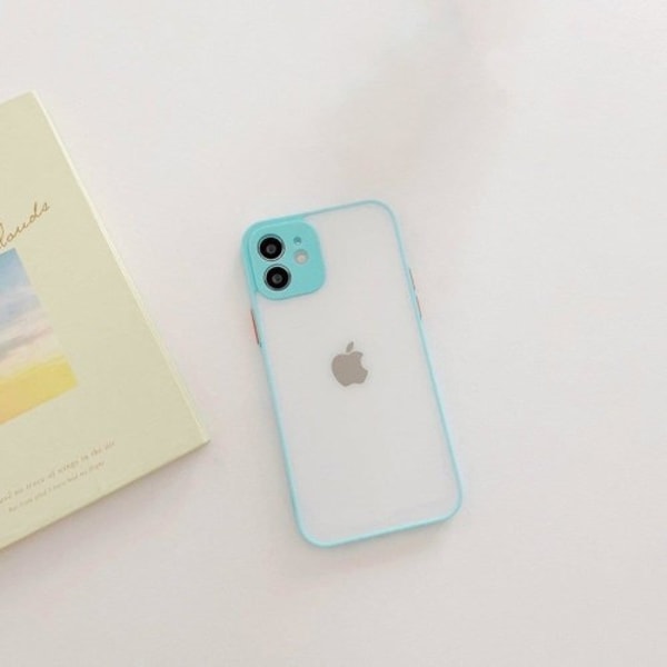 Milky Silicone Flexible Translucent Skal Galaxy A72 4G - Blå Blå