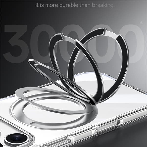 SULADA Mobilskal till iPhone 17 Pro MagSafe Kickstand TPU+PC - Clear Transparent