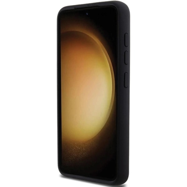 Karl Lagerfeld Galaxy S23 matkapuhelinkotelo, silikoninen ikoninen metallipinta