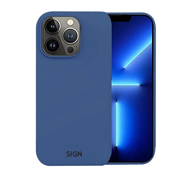SiGN Mobilskal till iPhone 15 Pro Liquid Silikon - Blå Blå