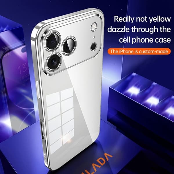 SULADA Mobilskal till iPhone 17 Pro Max Ultra Thin Electroplated - Orange Orange
