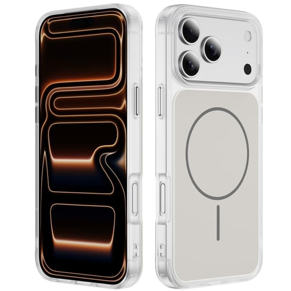 Mobilskal till iPhone 17 Pro MagSafe Skin Touch TPU PC - Vit Vit
