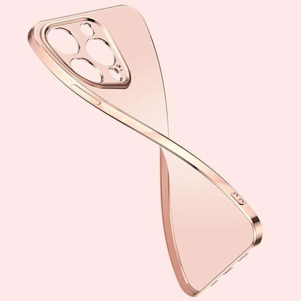 iPhone 14 Pro Max Skal Ringhållare Electroplating Kickstand - Rosa