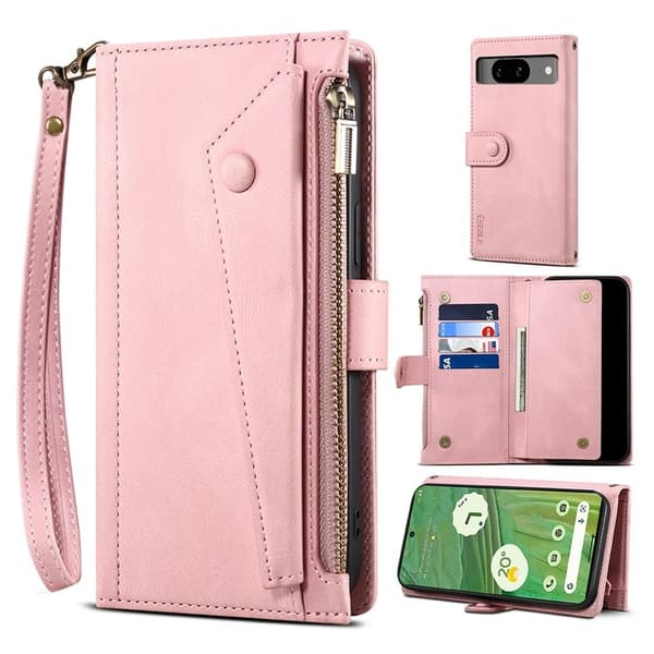 ESEBLE Star Series Plånboksfodral för Google Pixel 8 - Konstläder - Roséguld