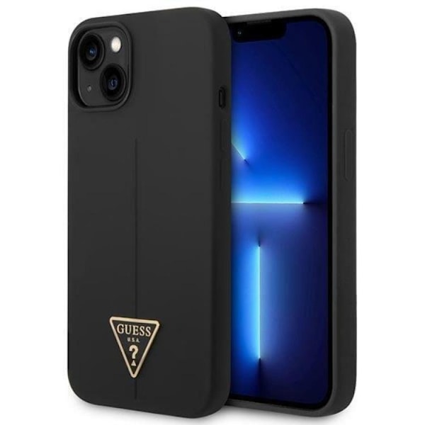 GUESS iPhone 14 Plus Skal Silicone Triangle - Svart Svart