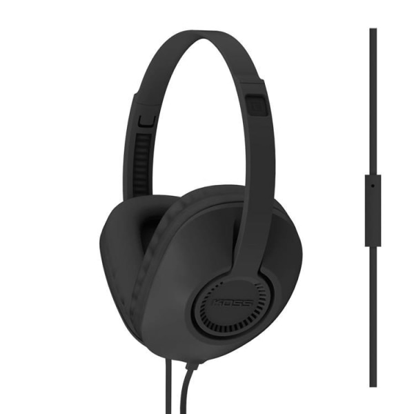 KOSS Hovedtelefoner UR23i Over-Ear One Touch Mic - Sort Black